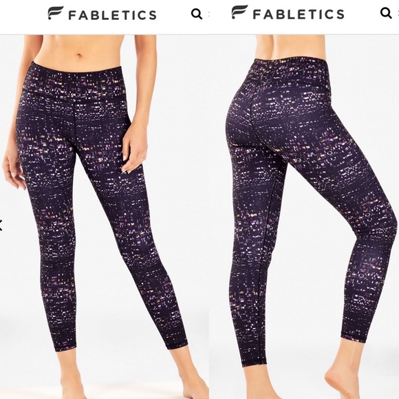Fabletics Pants - FABLETICS PowerHold Compression Leggings Matrix M